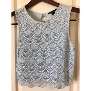 Crop Top with Crochet Design